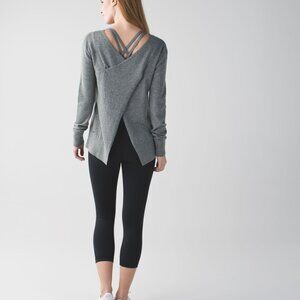 lululemon Sunset Savasana Pullover - Heathered Medium Grey - size 6